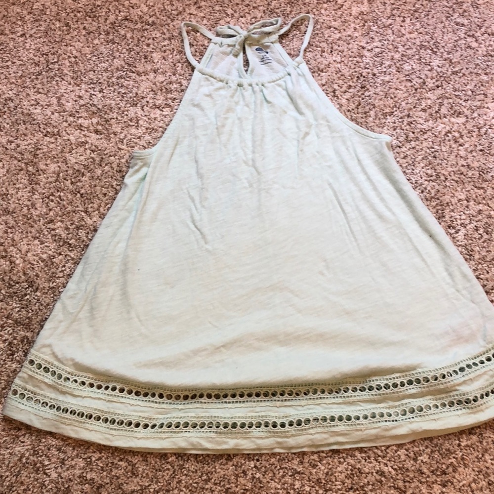 old navy mint green tank top